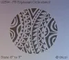 ibicci PB Polynesian Circle Cake stencil - closeup